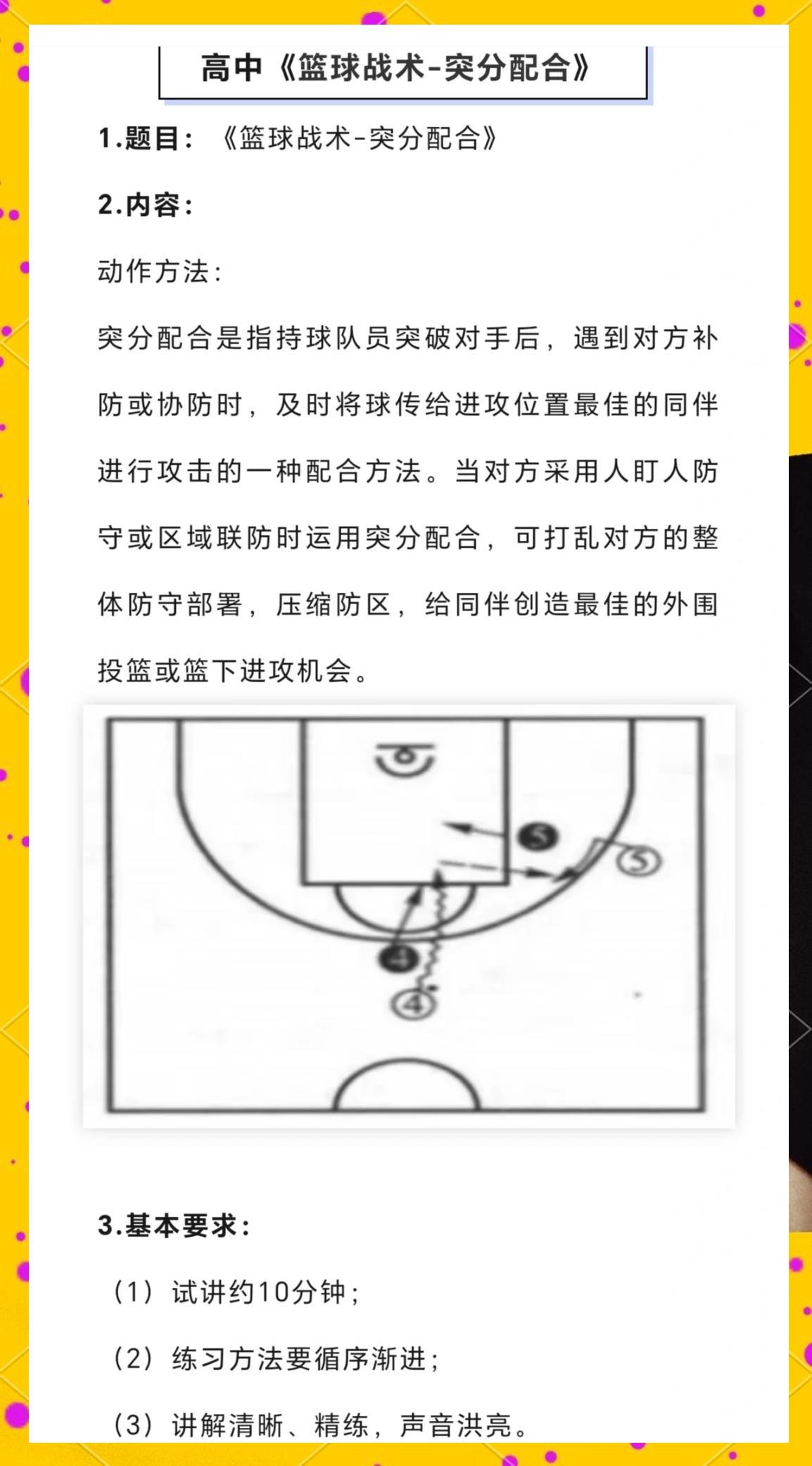 篮球战术训练的基本要求